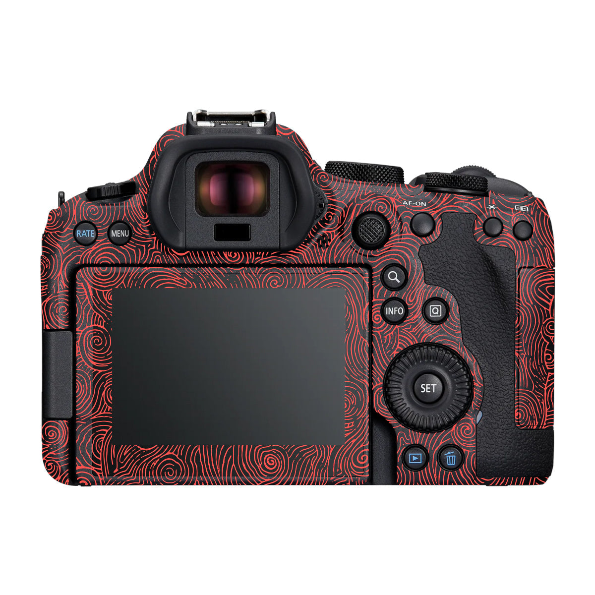 Red Spirals Canon R6 Mark III Camera Skin