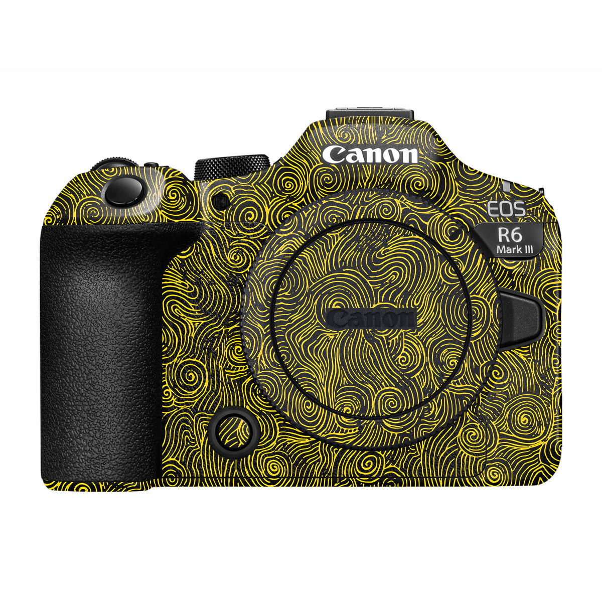 Yellow Spirals Canon R6 Mark III Camera Skin
