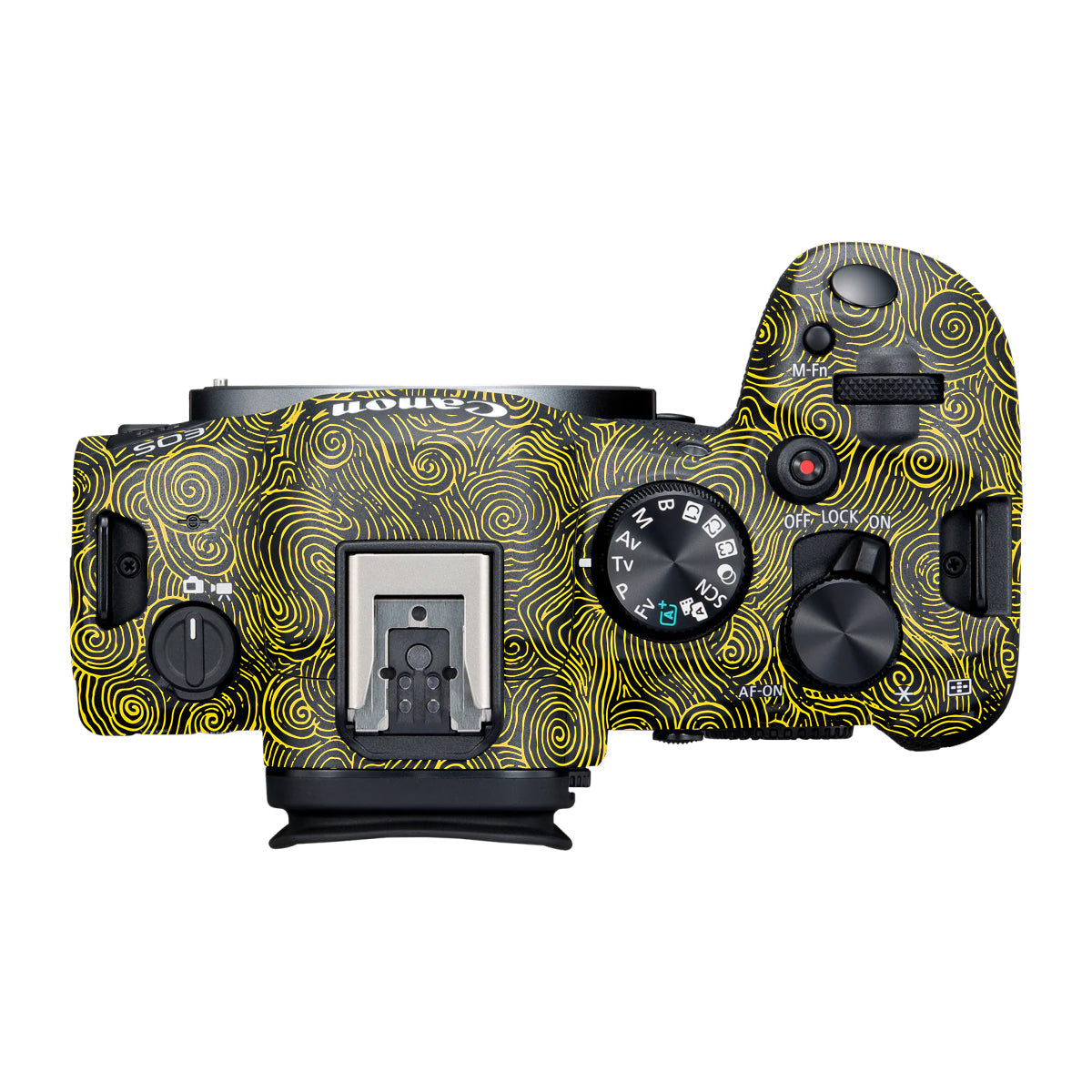 Yellow Spirals Canon R6 Mark III Camera Skin