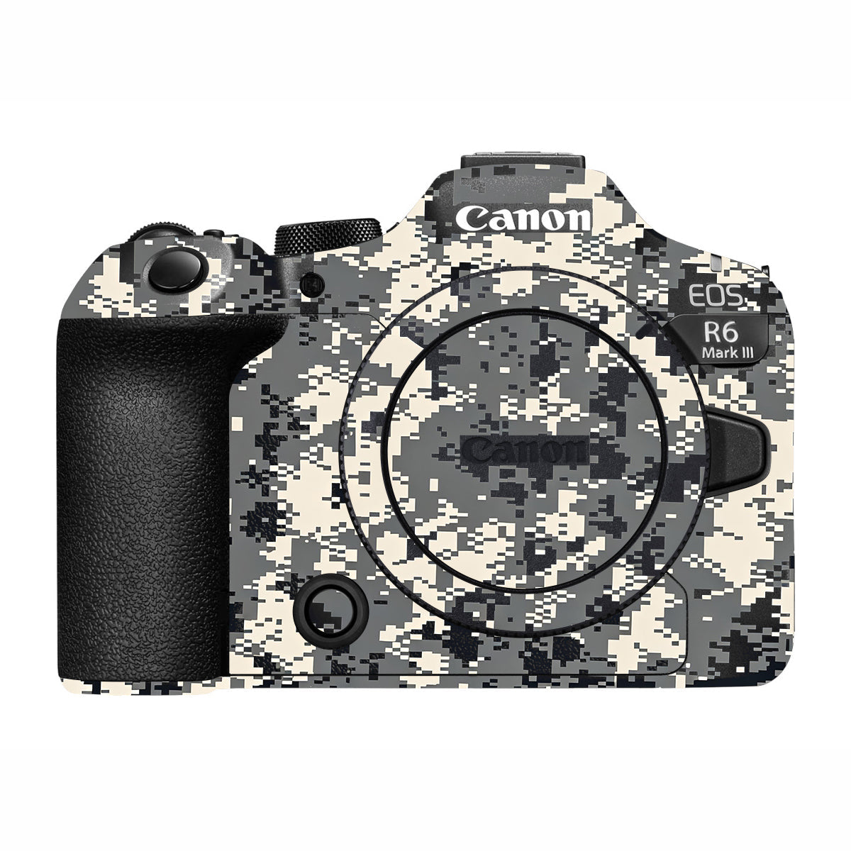 Grey Black Pixel Canon R6 Mark III Camera Skin