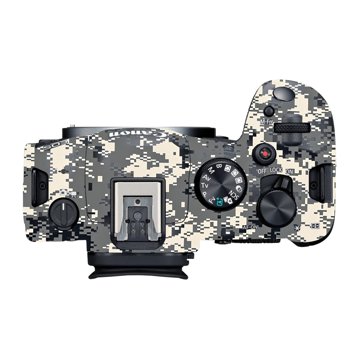 Grey Black Pixel Canon R6 Mark III Camera Skin