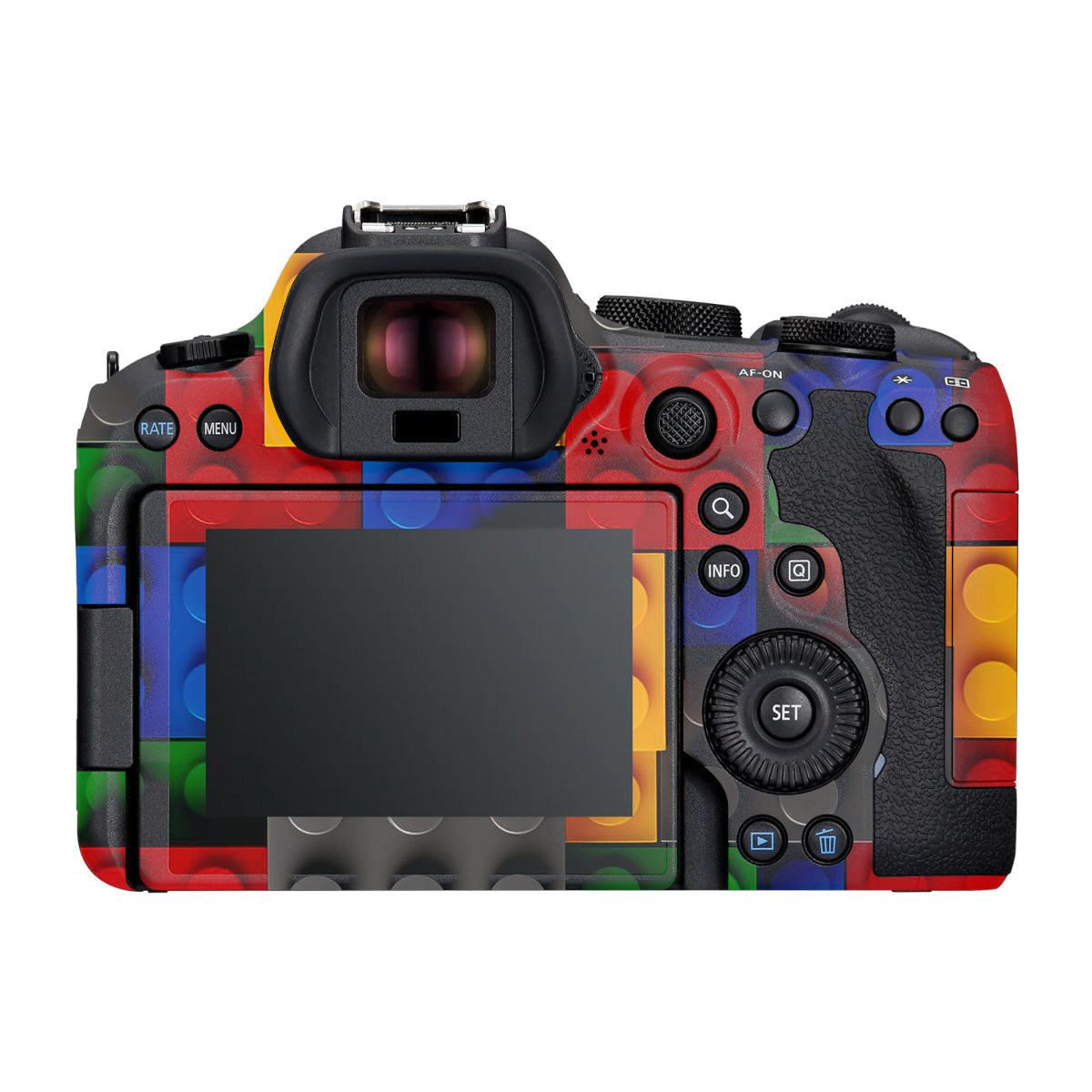 Colorful LEGO Brick Wall Pattern Canon R6 Mark III Camera Skin