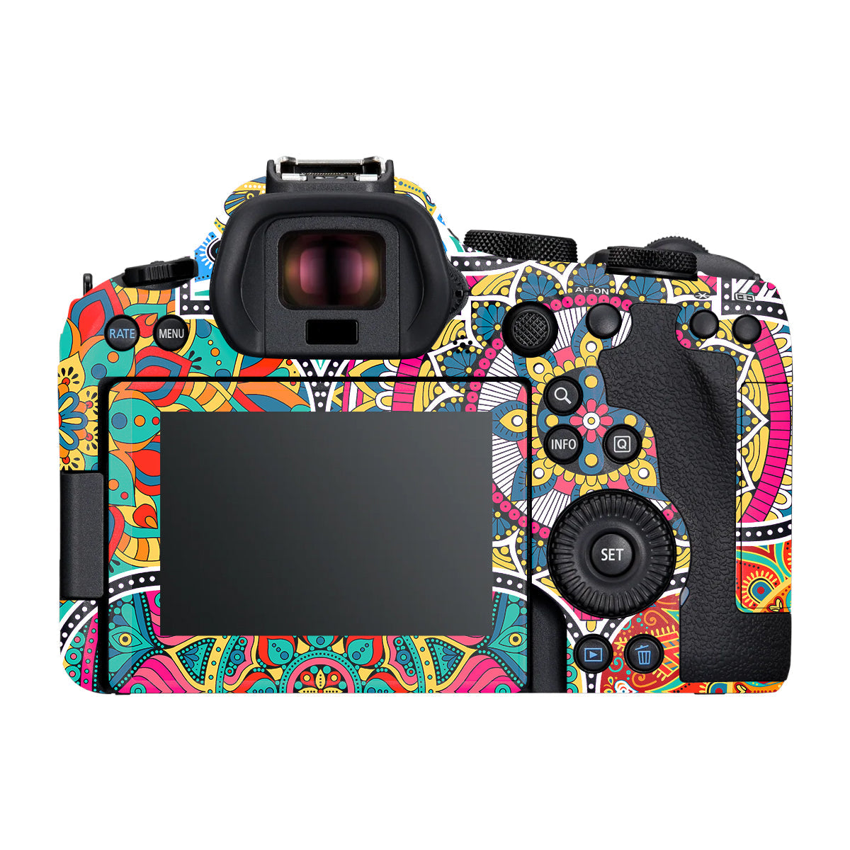 Boho Mandala Tile Pattern Canon R6 Mark III Camera Skin