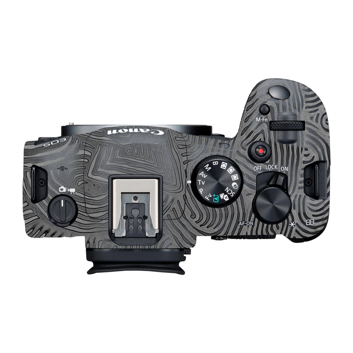 Monochrome Line Maze Canon R6 Mark III Camera Skin