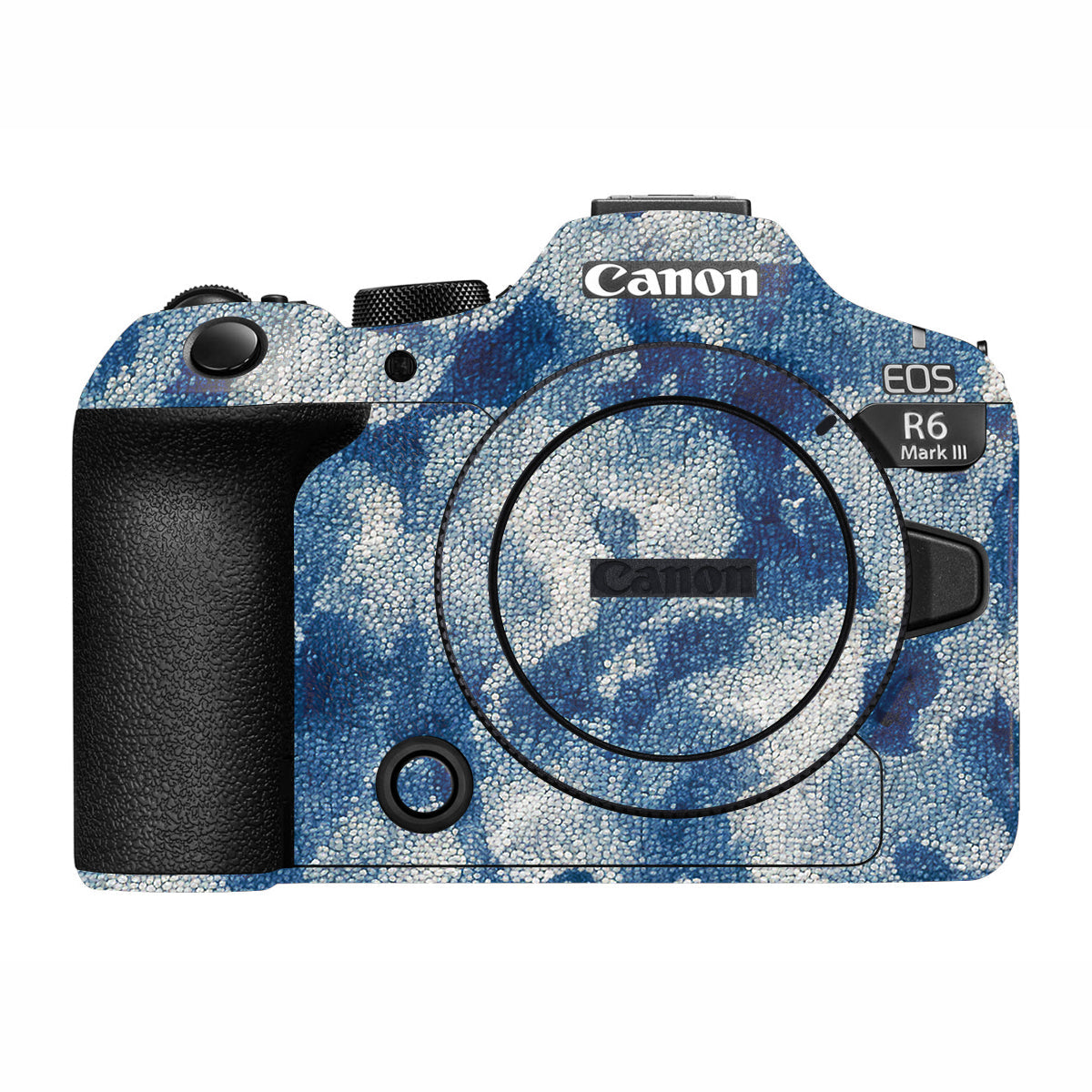 Blue Watercolor Fabric Canon R6 Mark III Camera Skin