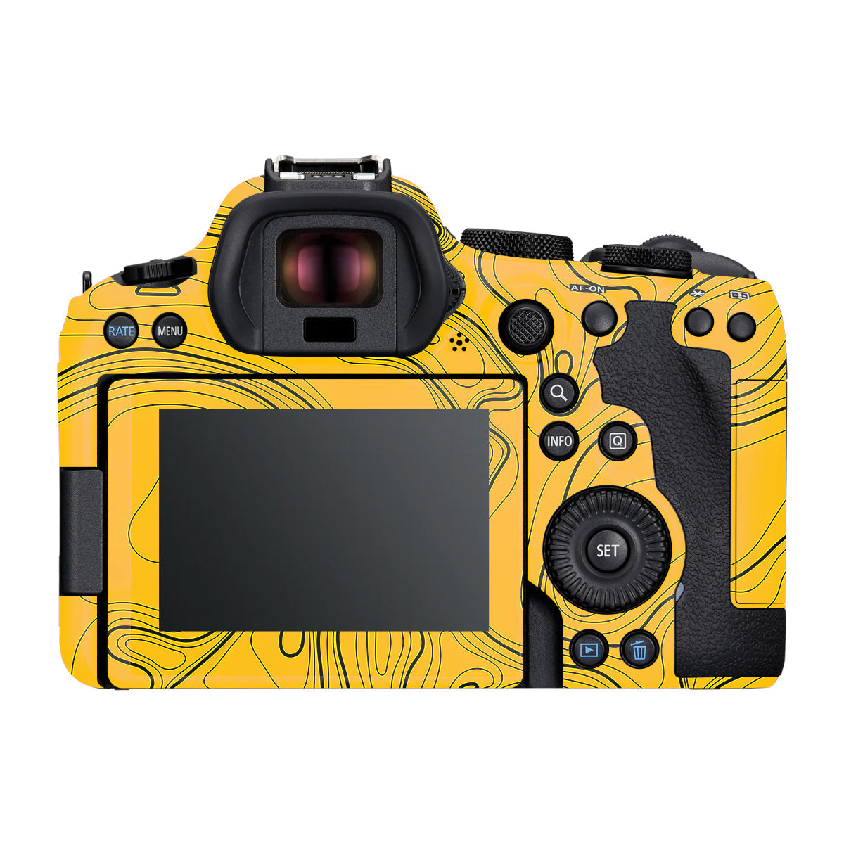 Topographic Map Pattern Canon R6 Mark III Camera Skin