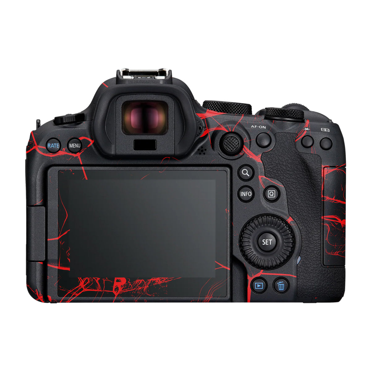 Red Neural Grid Canon R6 Mark III Camera Skin
