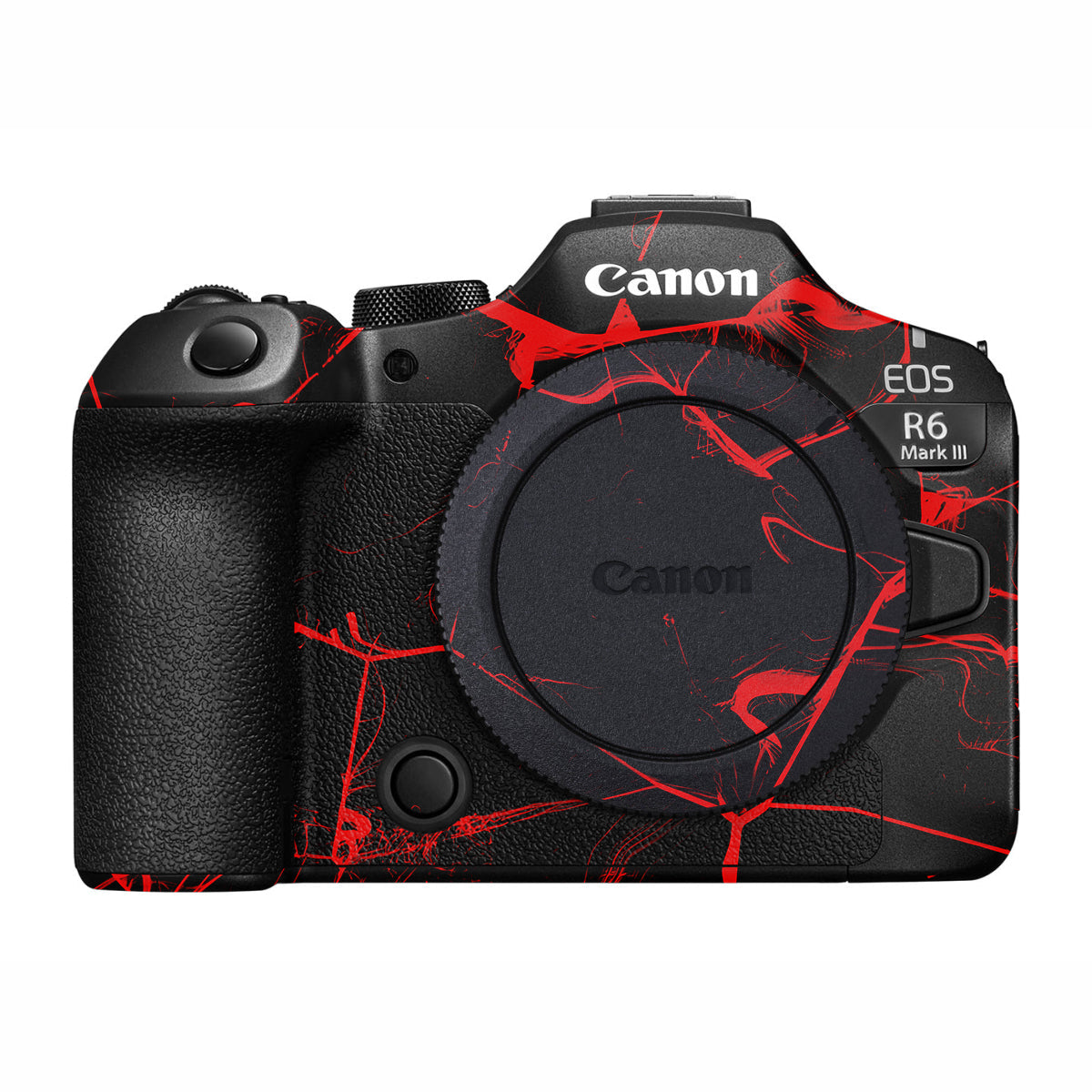 Red Neural Grid Canon R6 Mark III Camera Skin