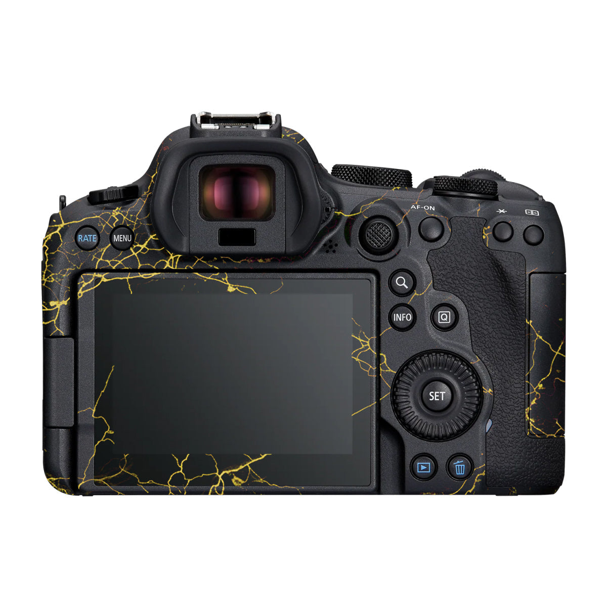 Electric Gold Veins Canon R6 Mark III Camera Skin
