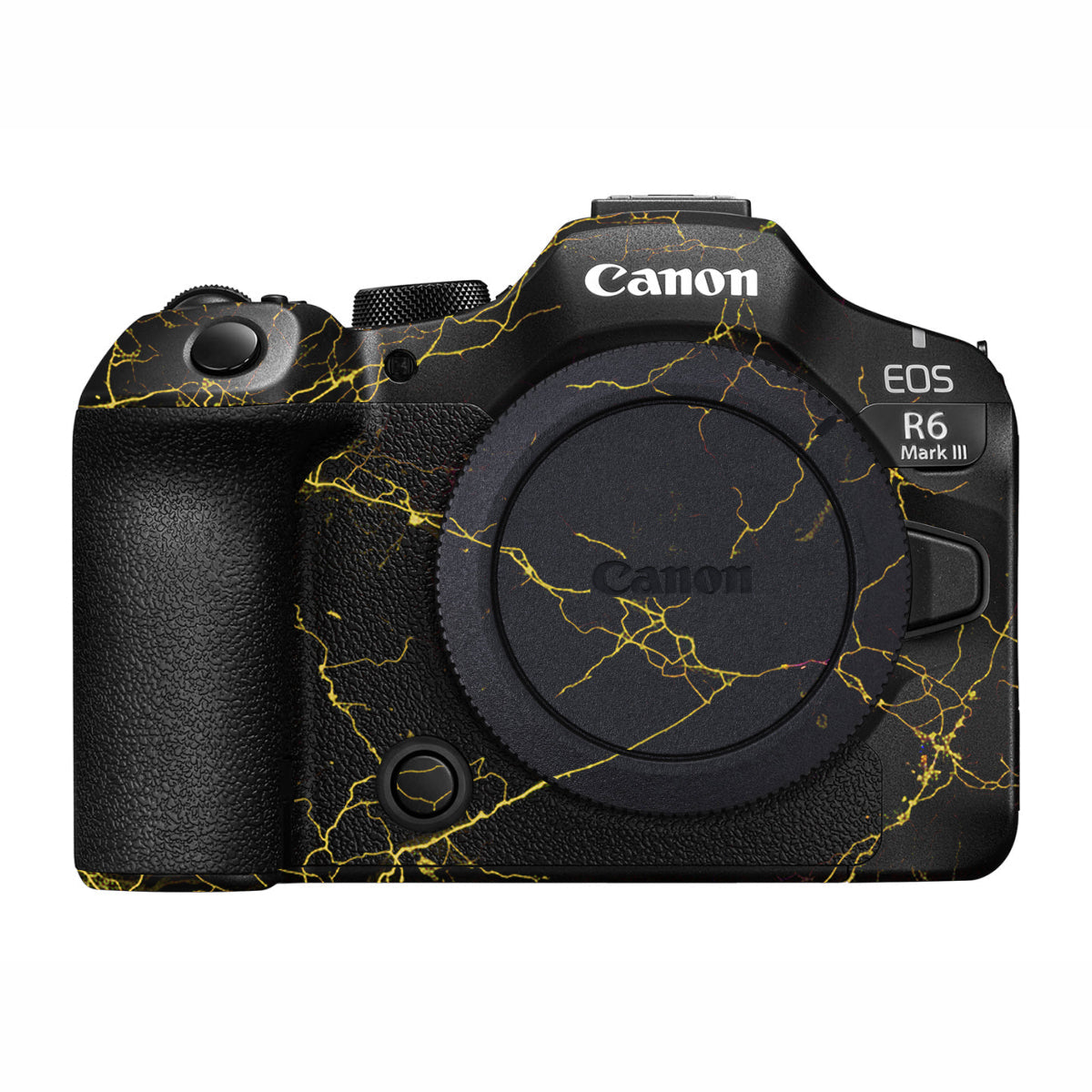 Electric Gold Veins Canon R6 Mark III Camera Skin