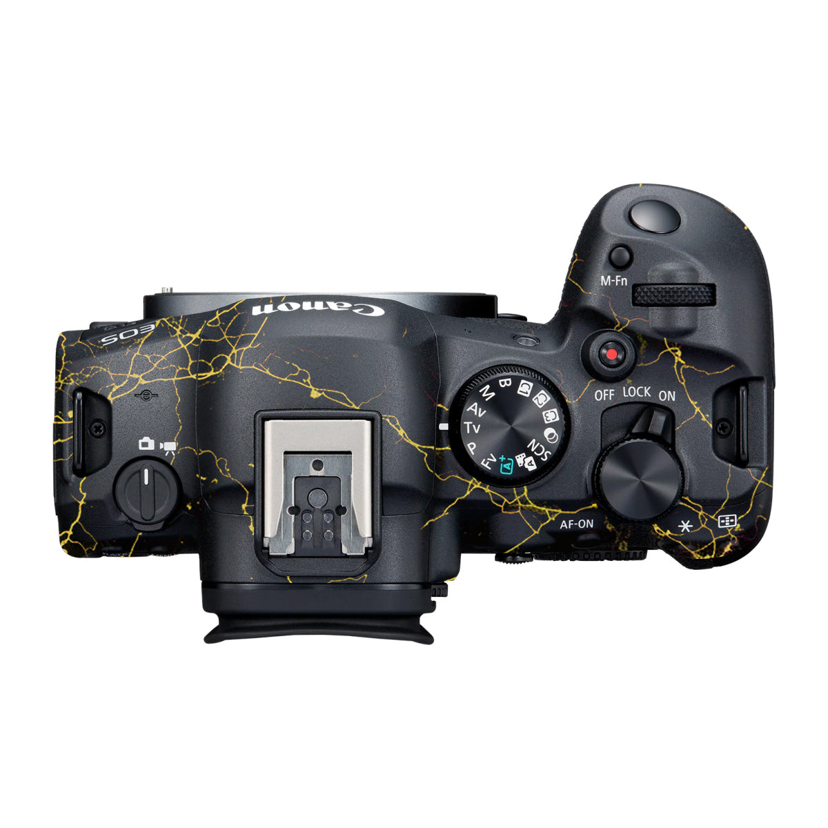 Electric Gold Veins Canon R6 Mark III Camera Skin