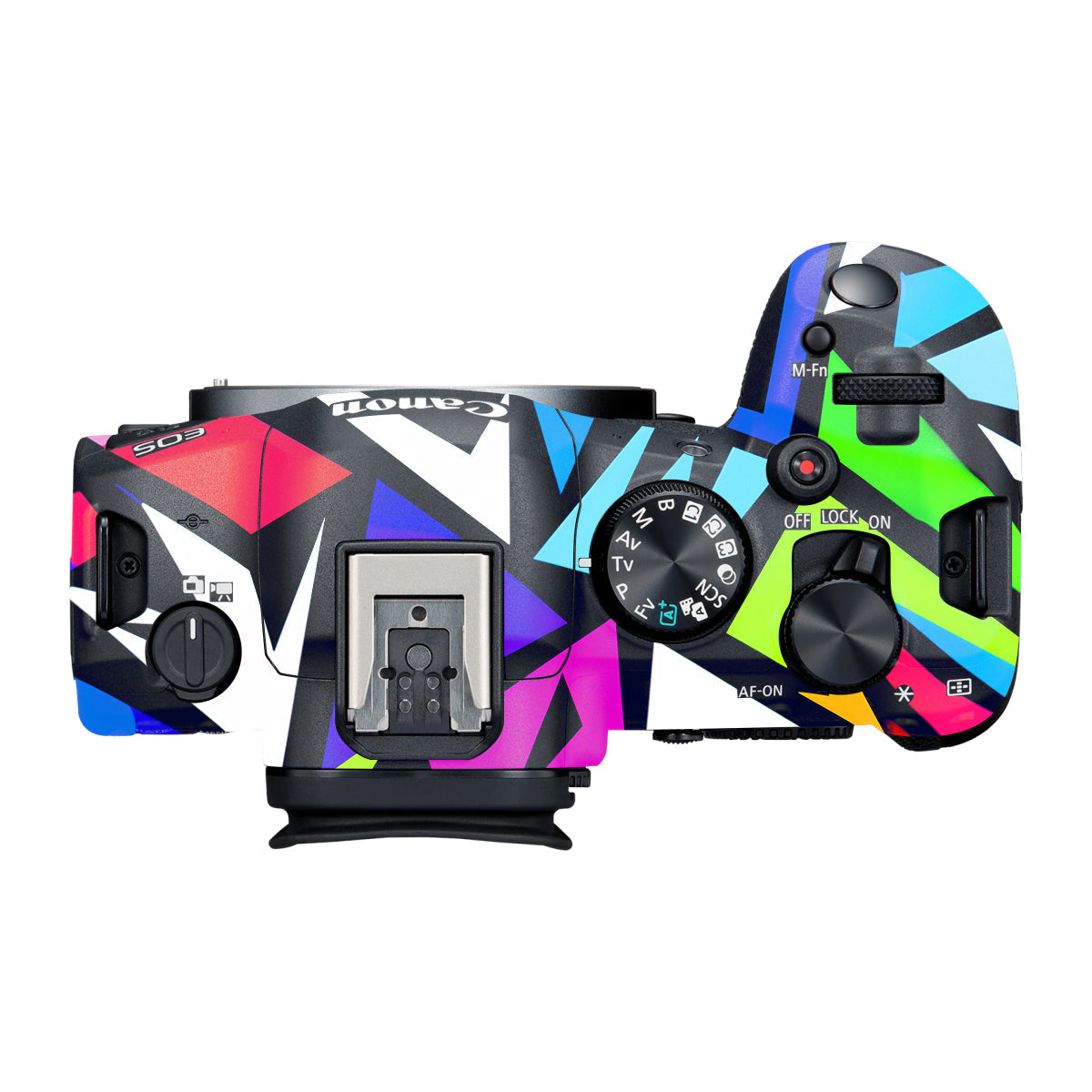 Bold Geometric Pop Canon R6 Mark III Camera Skin