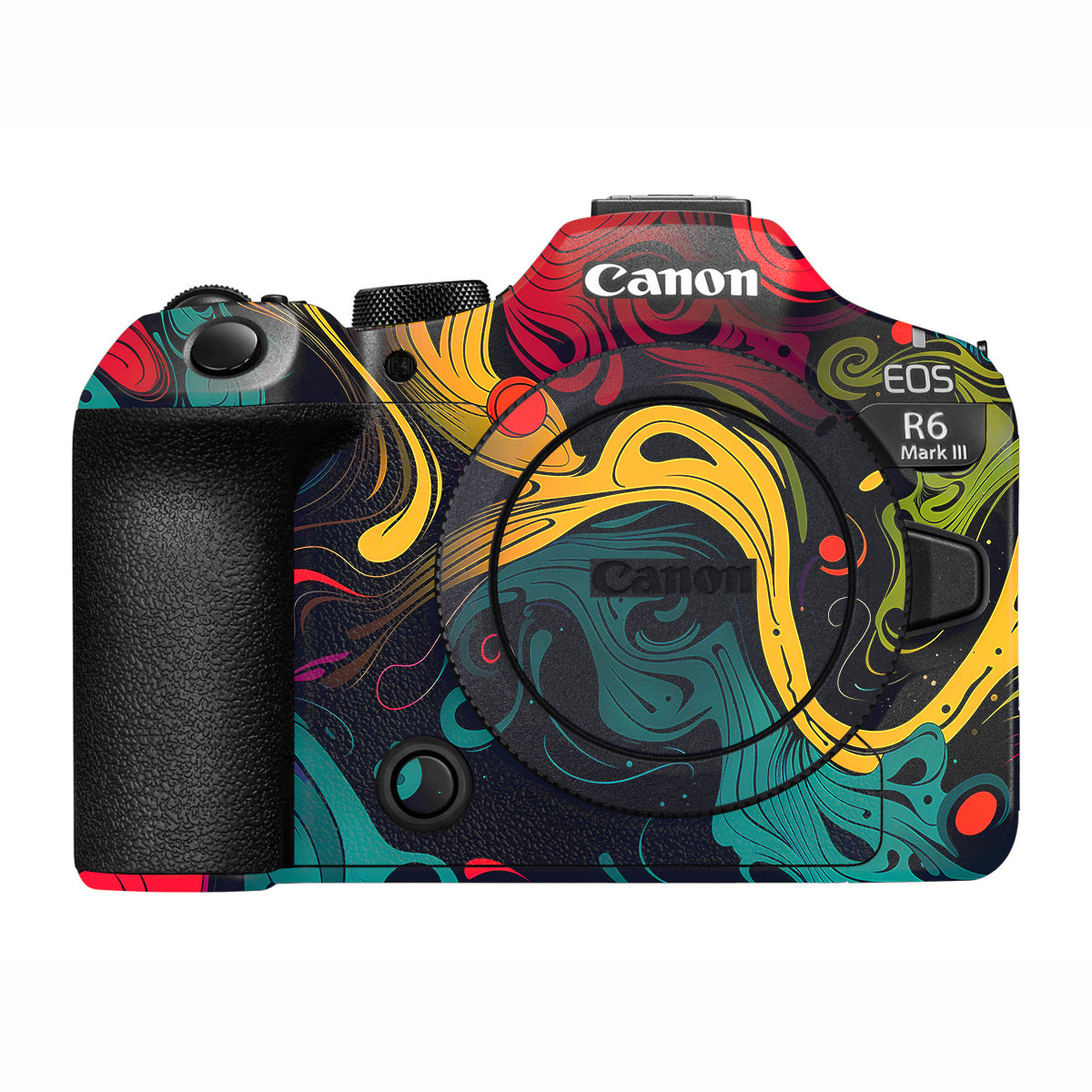 Psychedelic Color Swirl Canon R6 Mark III Camera Skin