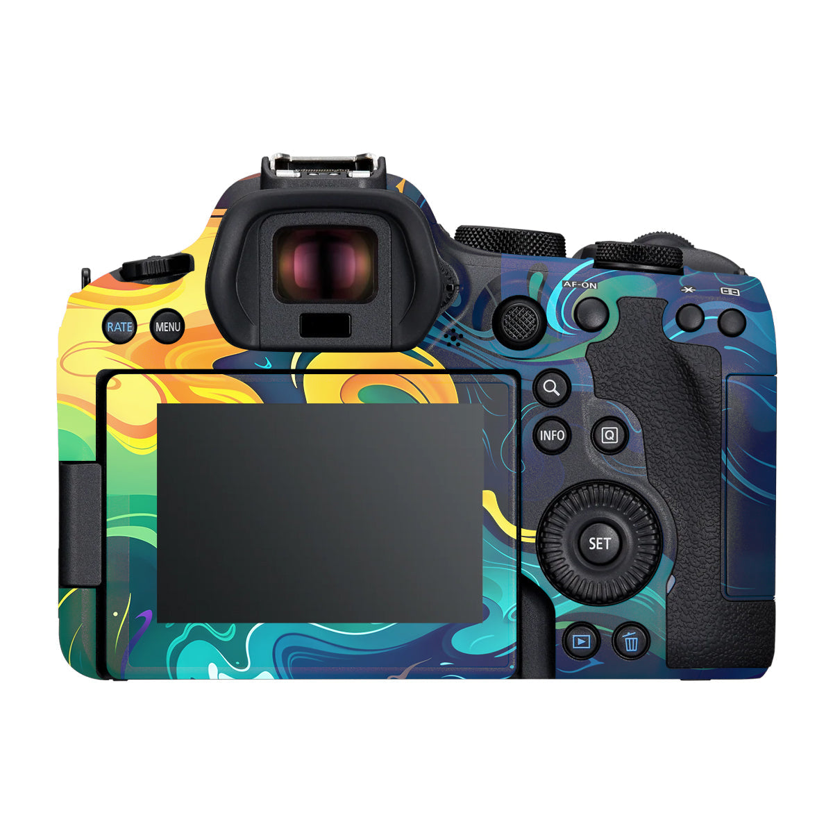 Rainbow Liquid Fusion Canon R6 Mark III Camera Skin