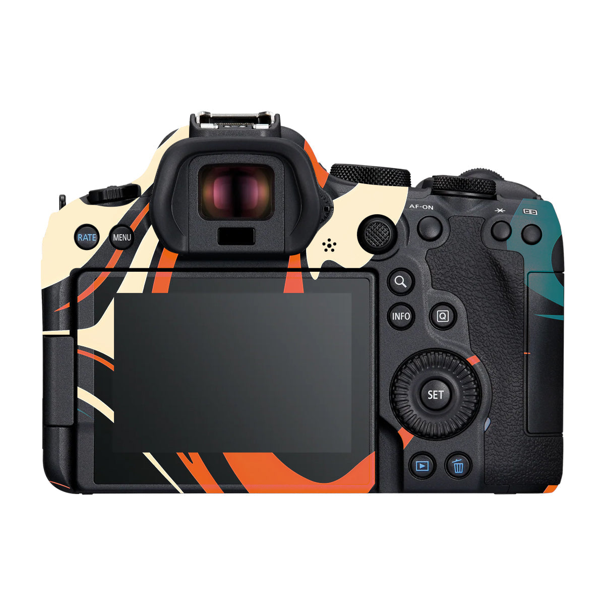 Mid-Century Abstract Swirl Canon R6 Mark III Camera Skin