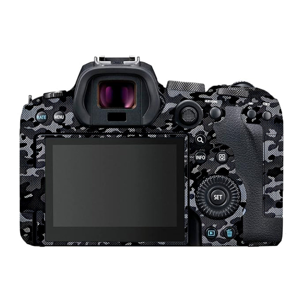 Stealth Grey Camo Canon EOS R6 Mark I Camera Skins