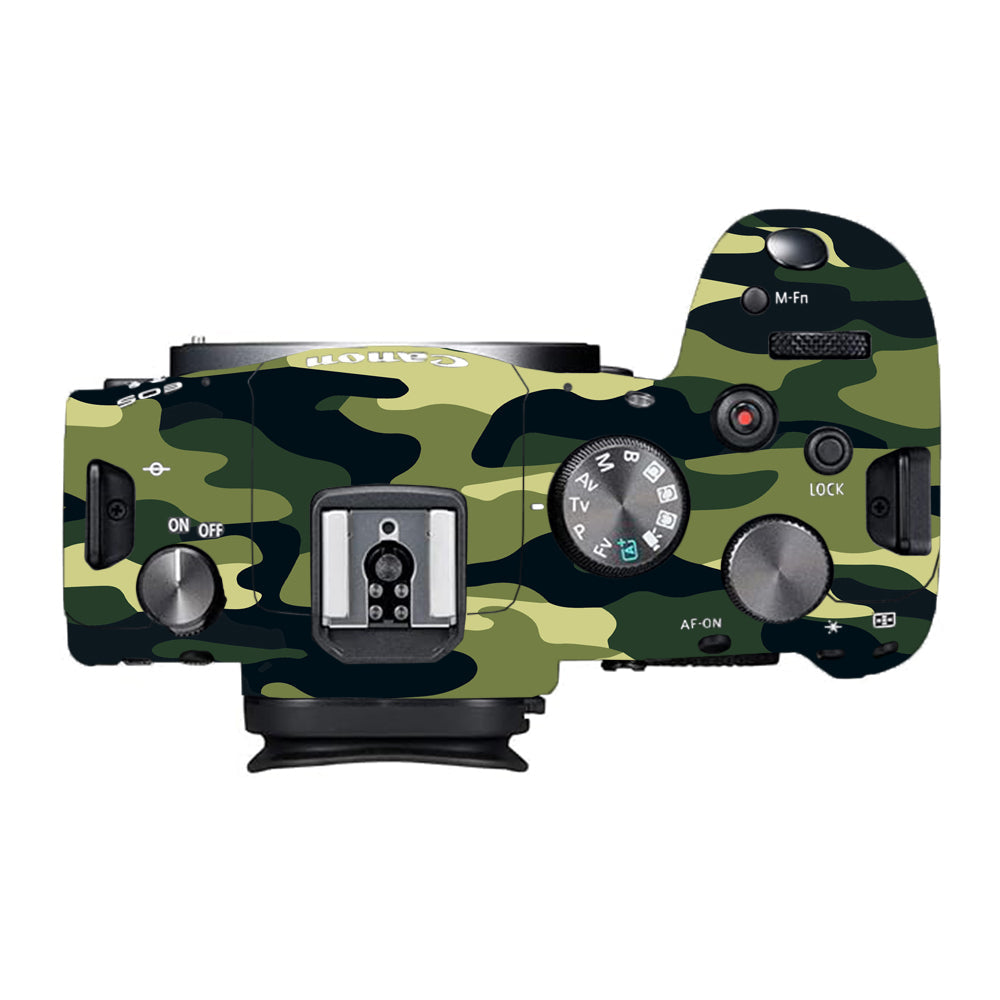 Forest Green Camo Canon EOS R6 Mark I Camera Skins