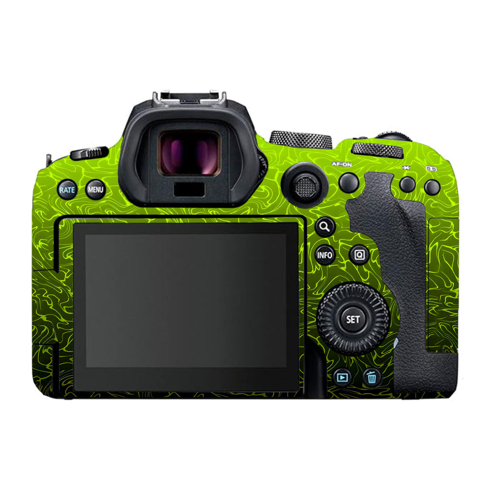 Lime Yellow to Black Gradient Canon EOS R6 Mark I Camera Skins