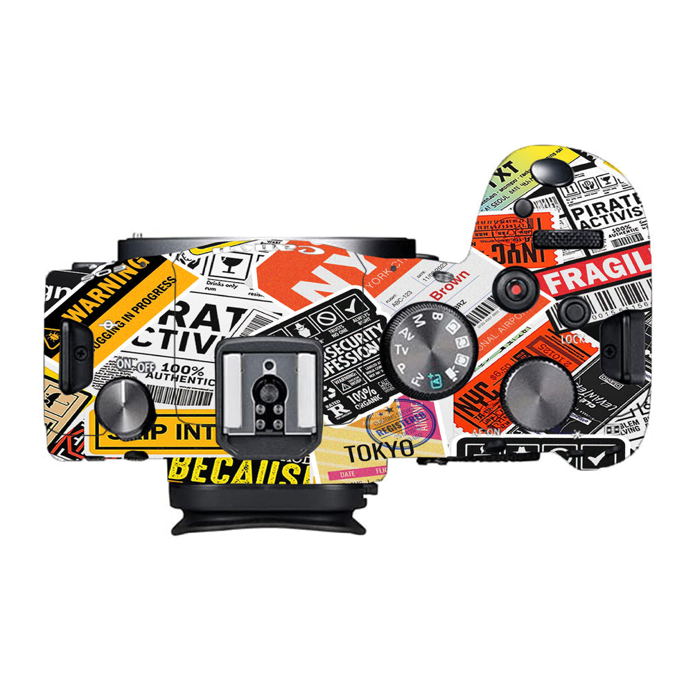 Tech Aesthetic Sticker Collage Canon EOS R6 Mark I Camera Skins