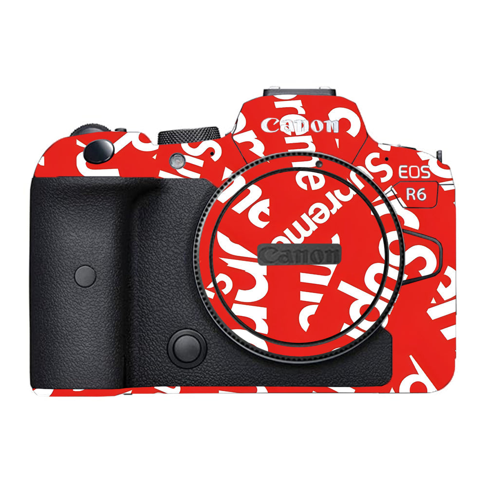 Supreme Red Canon EOS R6 Mark I Camera Skins