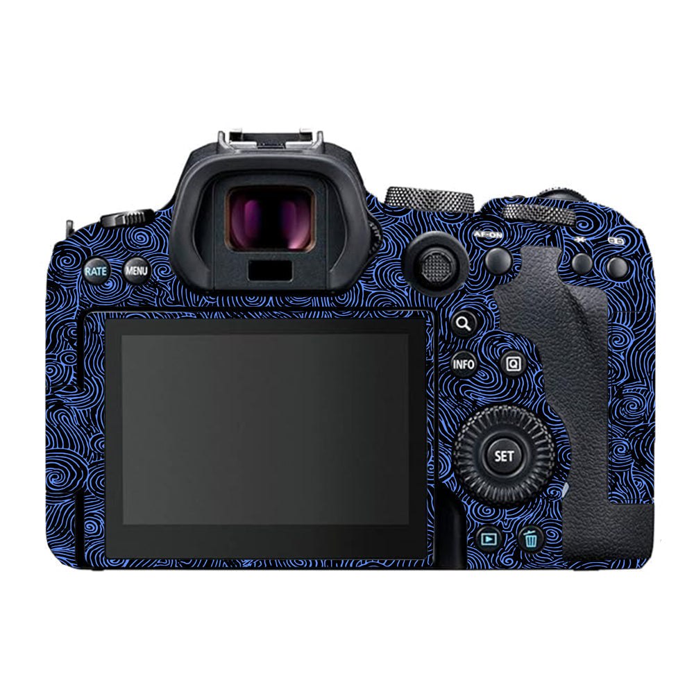 Blue Spirals Canon EOS R6 Mark I Camera Skins