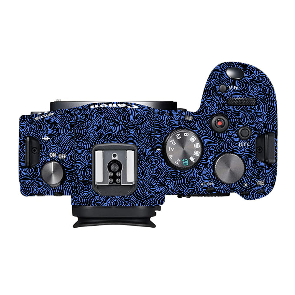 Blue Spirals Canon EOS R6 Mark I Camera Skins