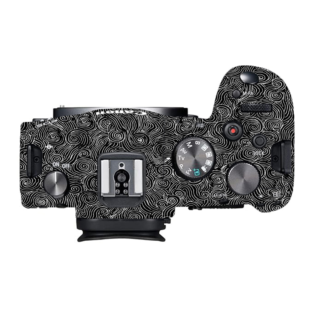White Spirals Canon EOS R6 Mark I Camera Skins