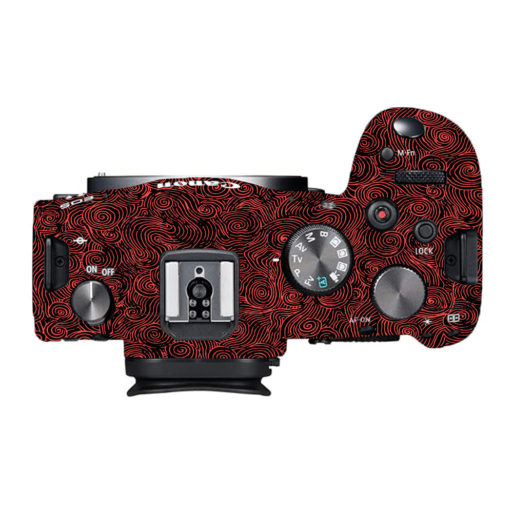 Red Spirals Canon EOS R6 Mark I Camera Skins