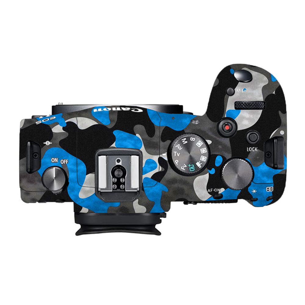 Blue Grey Camo Canon EOS R6 Mark I Camera Skins