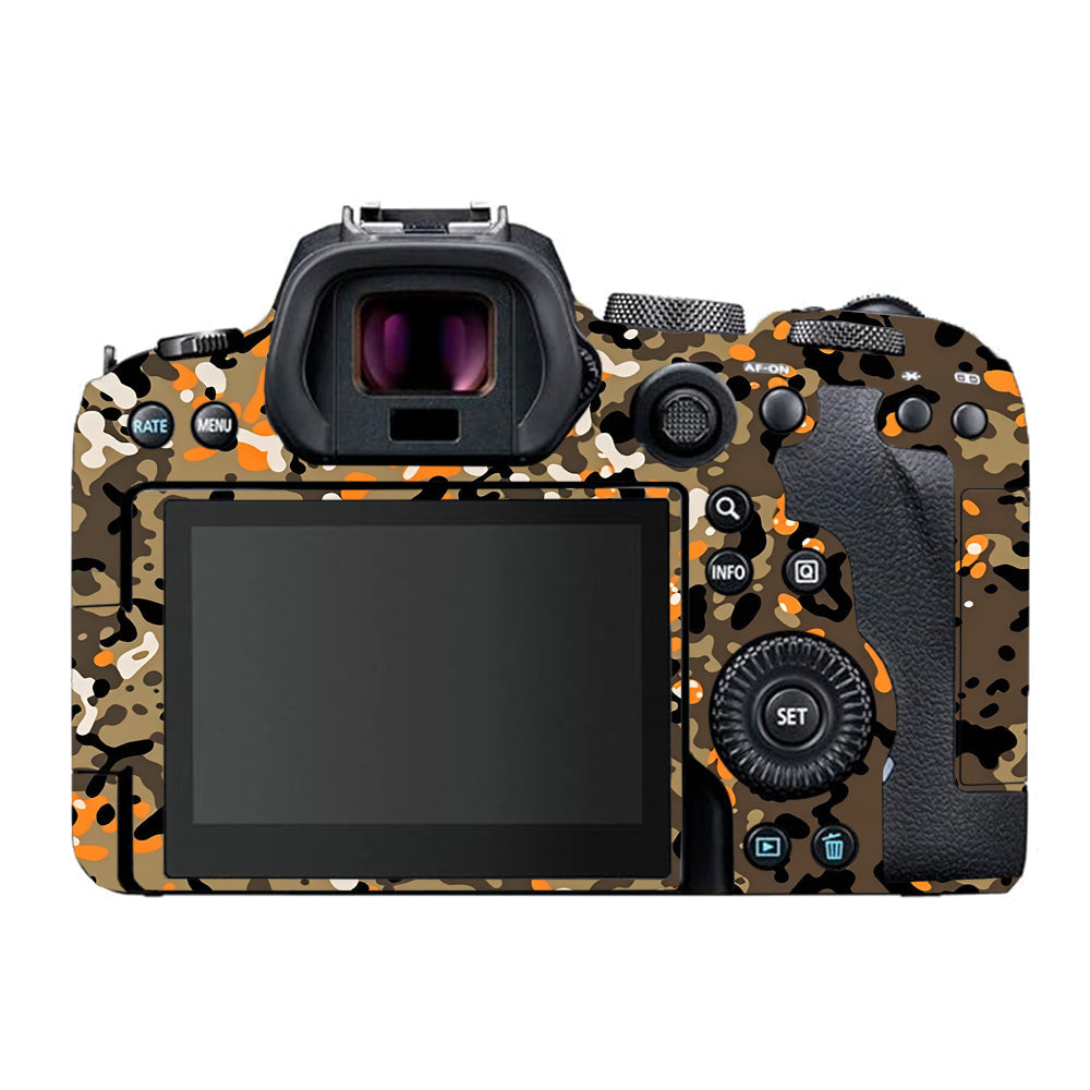 Orange Brown Spot Canon EOS R6 Mark I Camera Skins