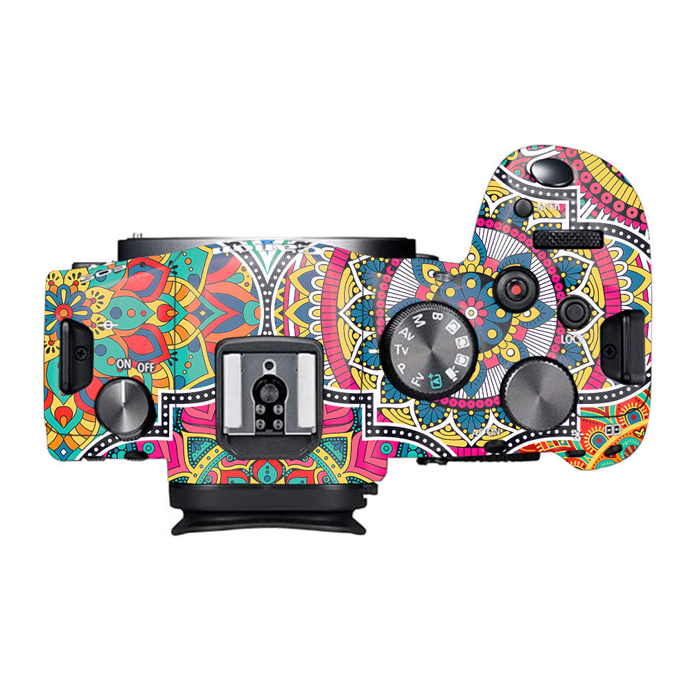 Boho Mandala Tile Pattern Canon EOS R6 Mark I Camera Skin