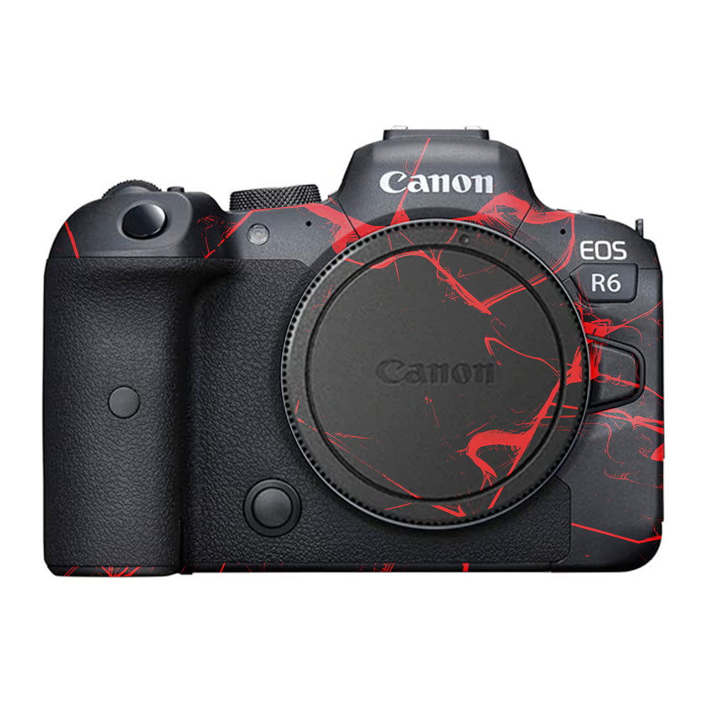 Red Neural Grid Canon EOS R6 Mark I Camera Skin