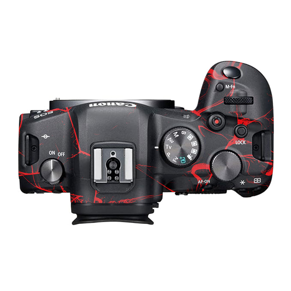 Red Neural Grid Canon EOS R6 Mark I Camera Skin
