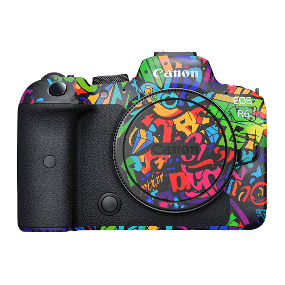 Colorful Urban Street Art Lettering Canon EOS R6 Mark I Camera Skin
