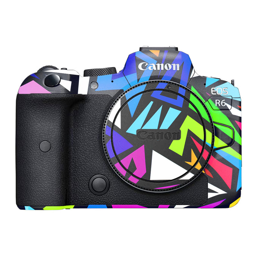 Bold Geometric Pop Canon EOS R6 Mark I Camera Skin