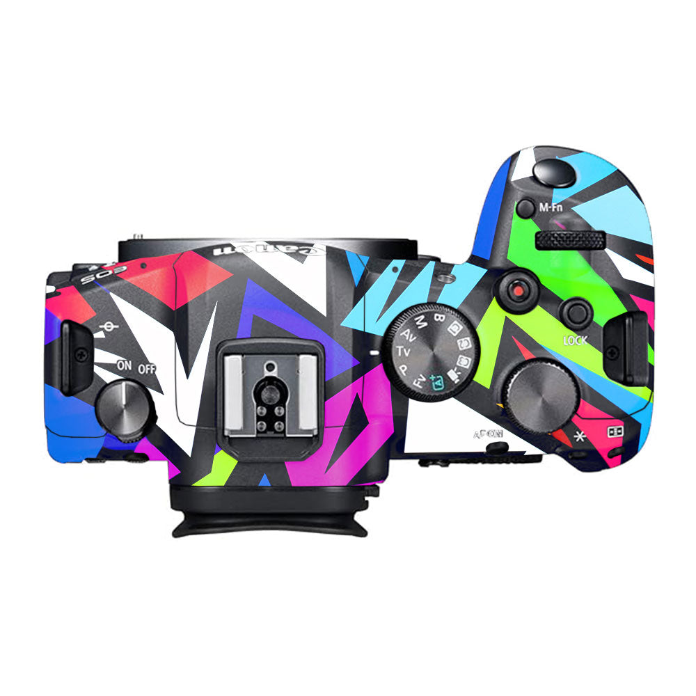 Bold Geometric Pop Canon EOS R6 Mark I Camera Skin