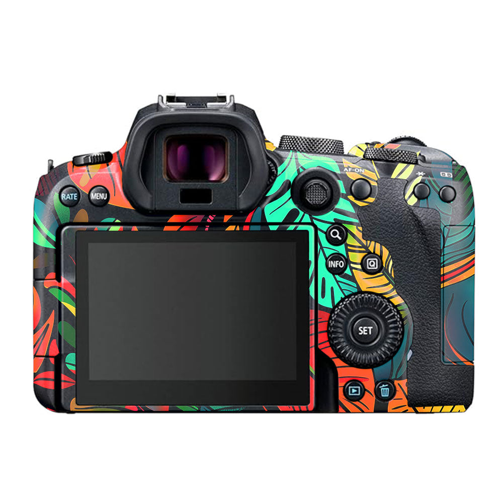 Tropical Jungle Leaves Canon EOS R6 Mark I Camera Skin