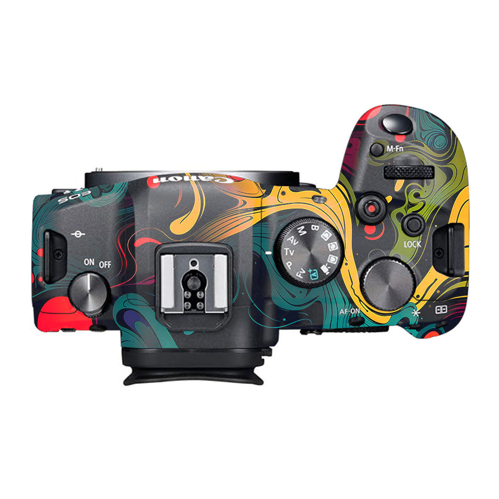 Psychedelic Color Swirl Canon EOS R6 Mark I Camera Skin