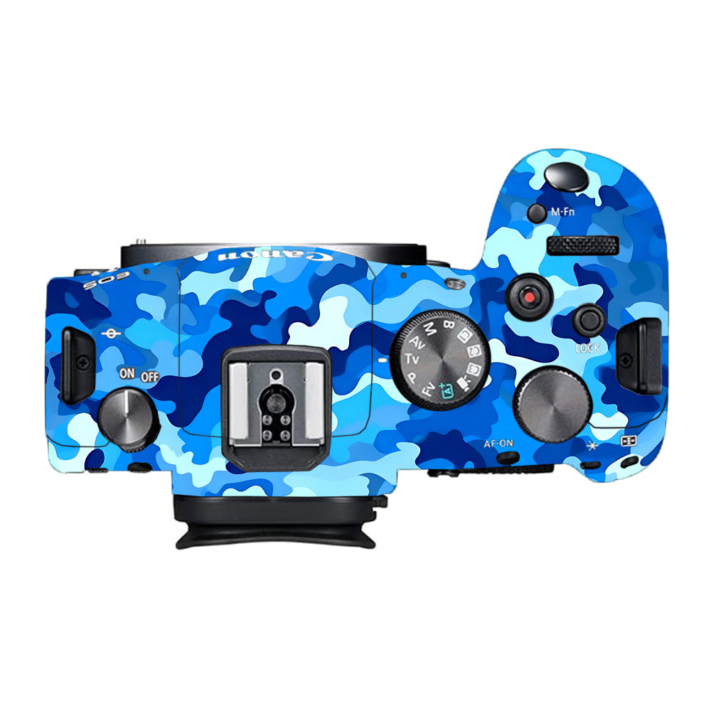 Arctic Blue Camo Pattern Canon EOS R6 Mark I Camera Skins