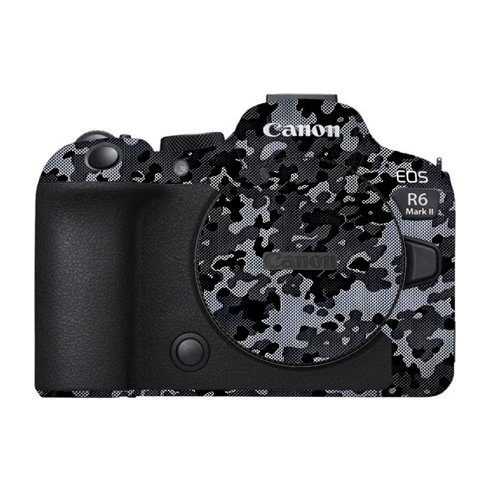 Stealth Grey Camo Canon EOS R6 Mark II Camera Skins