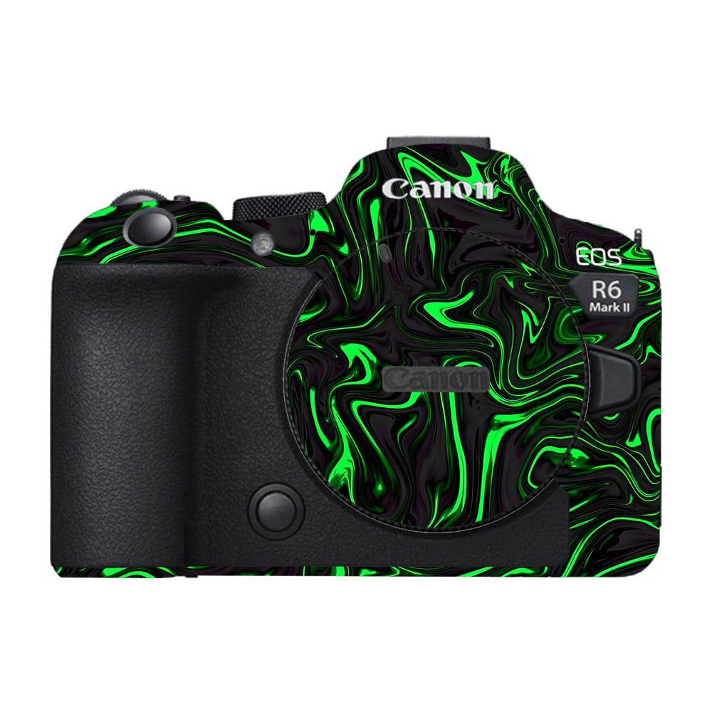 Green Liquid Pattern Canon EOS R6 Mark II Camera Skins