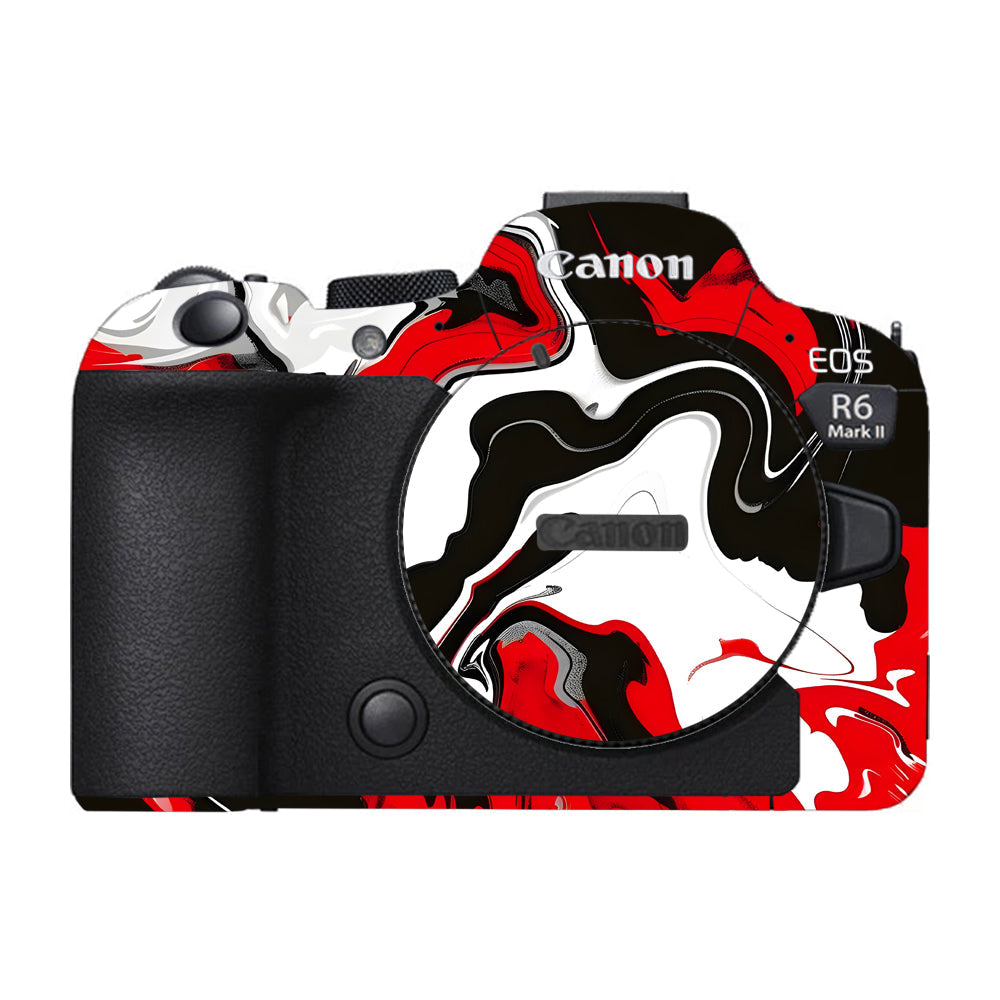 Scarlet and White Motion Canon EOS R6 Mark II Camera Skins