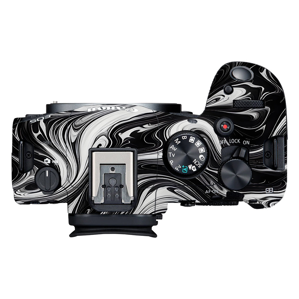 Black and White Marble Canon EOS R6 Mark II Camera Skins