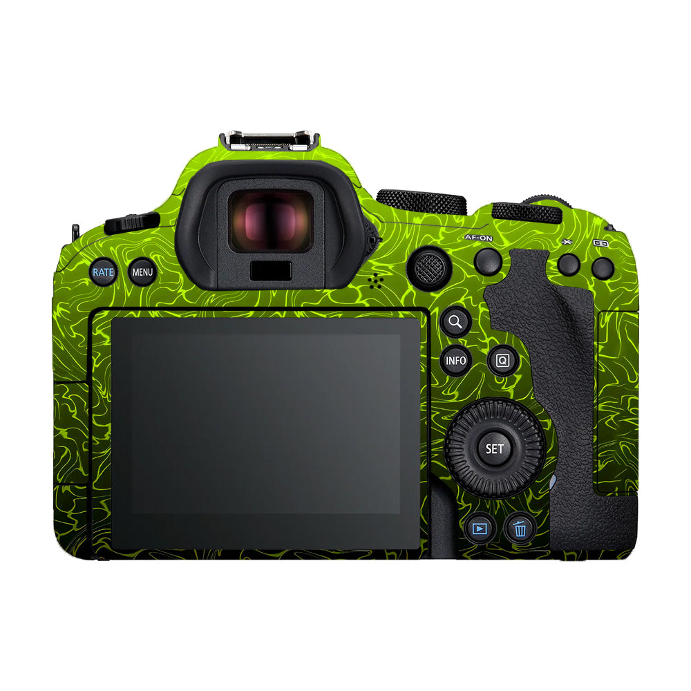 Lime Yellow to Black Gradient Canon EOS R6 Mark II Camera Skins