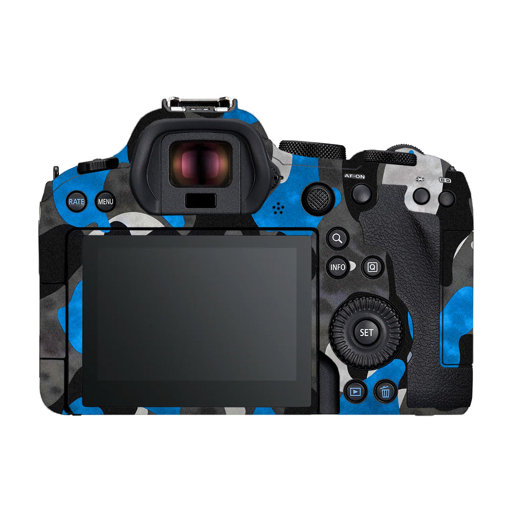 Blue Grey Camo Canon EOS R6 Mark II Camera Skins