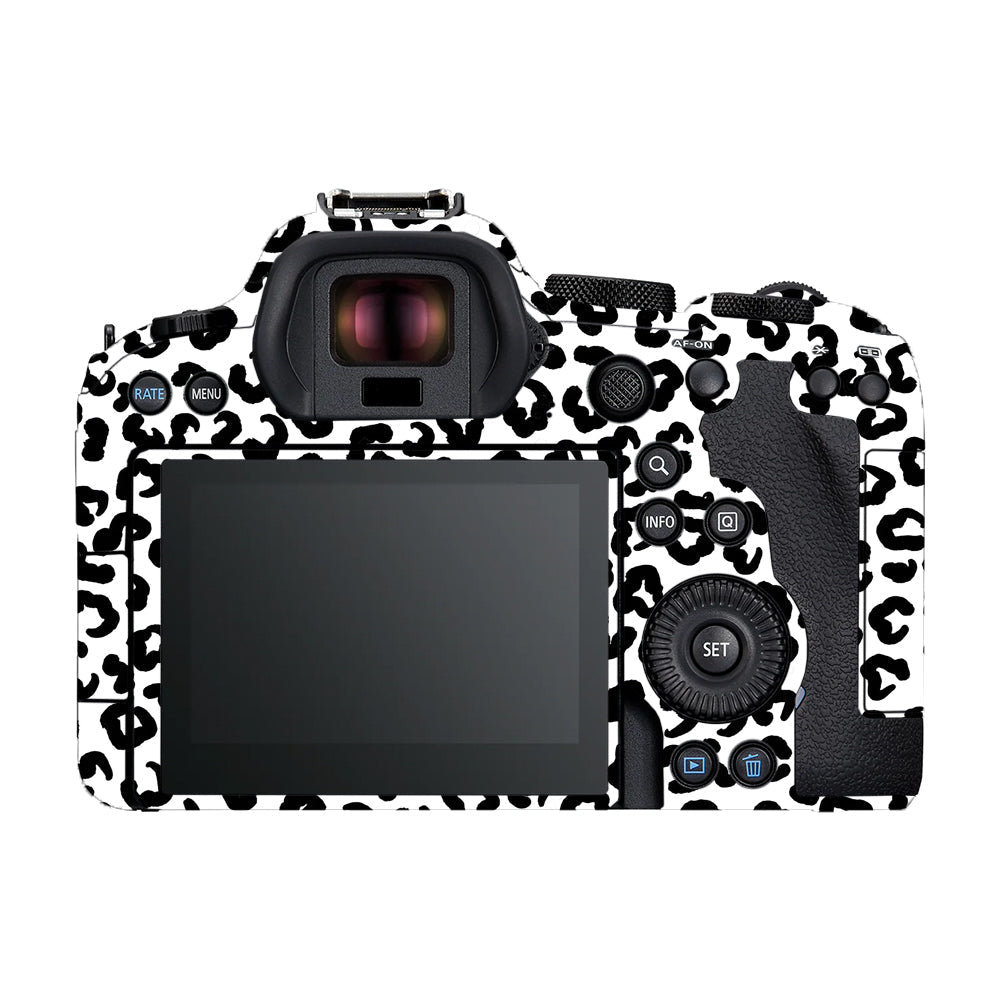 White Leopard Canon EOS R6 Mark II Camera Skins
