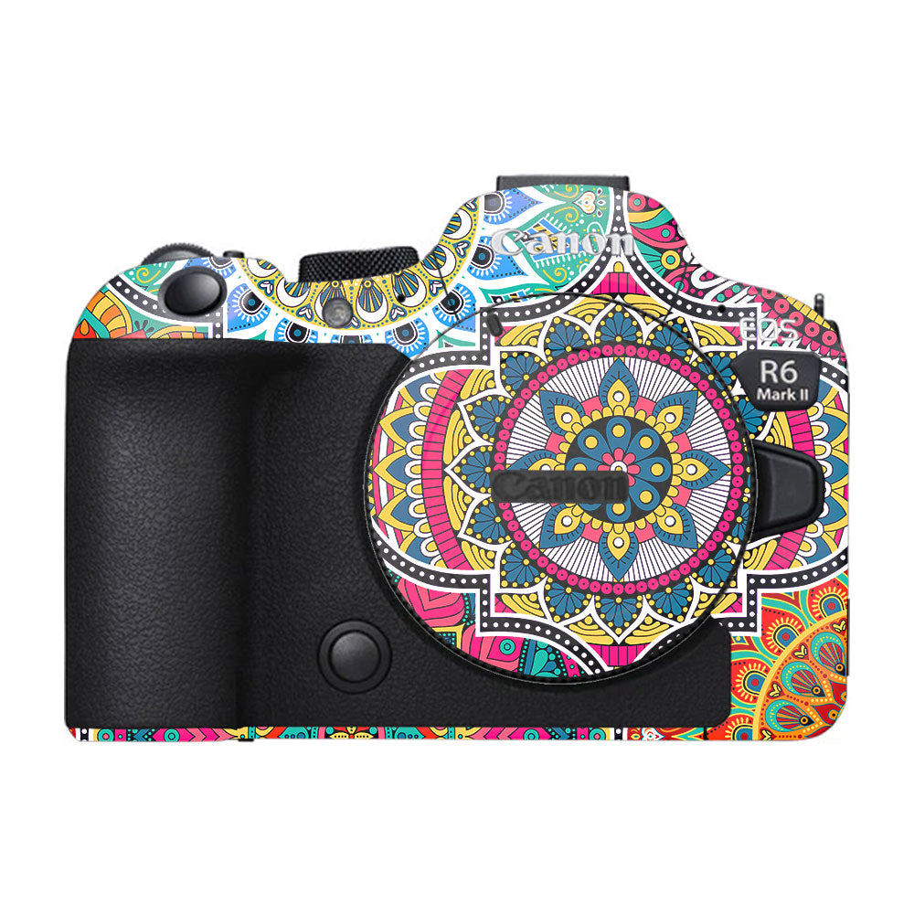 Boho Mandala Tile Pattern Canon EOS R6 Mark II Camera Skin
