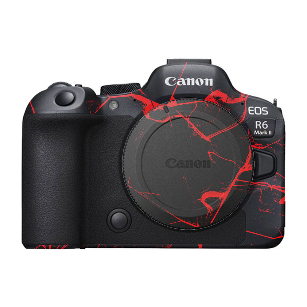 Red Neural Grid Canon EOS R6 Mark II Camera Skin