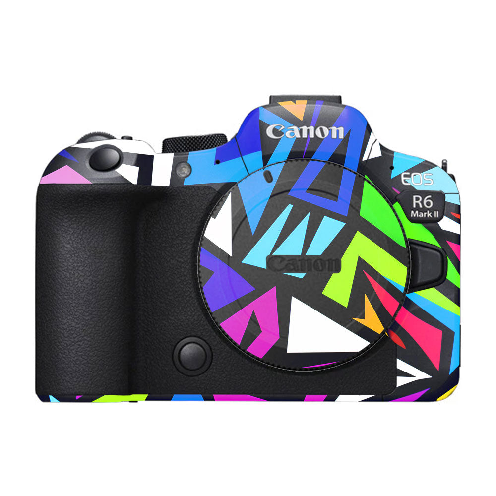Bold Geometric Pop Canon EOS R6 Mark II Camera Skin