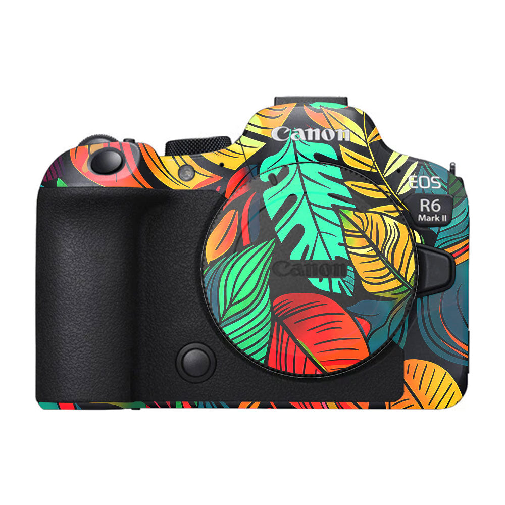 Tropical Jungle Leaves Canon EOS R6 Mark II Camera Skin